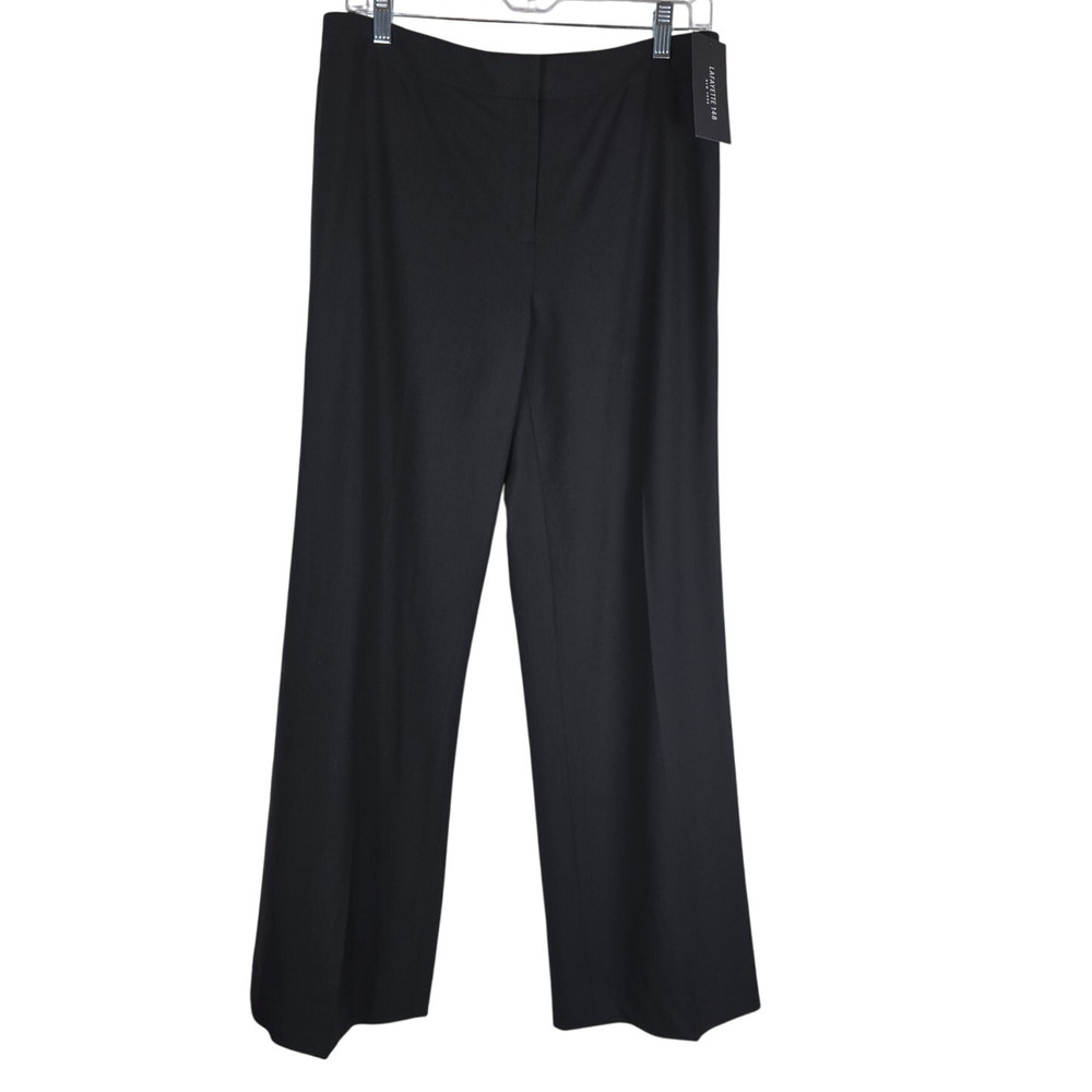 Lafayette 148 New York Business Work Wear Black Women's Dress Pants 8 NWT